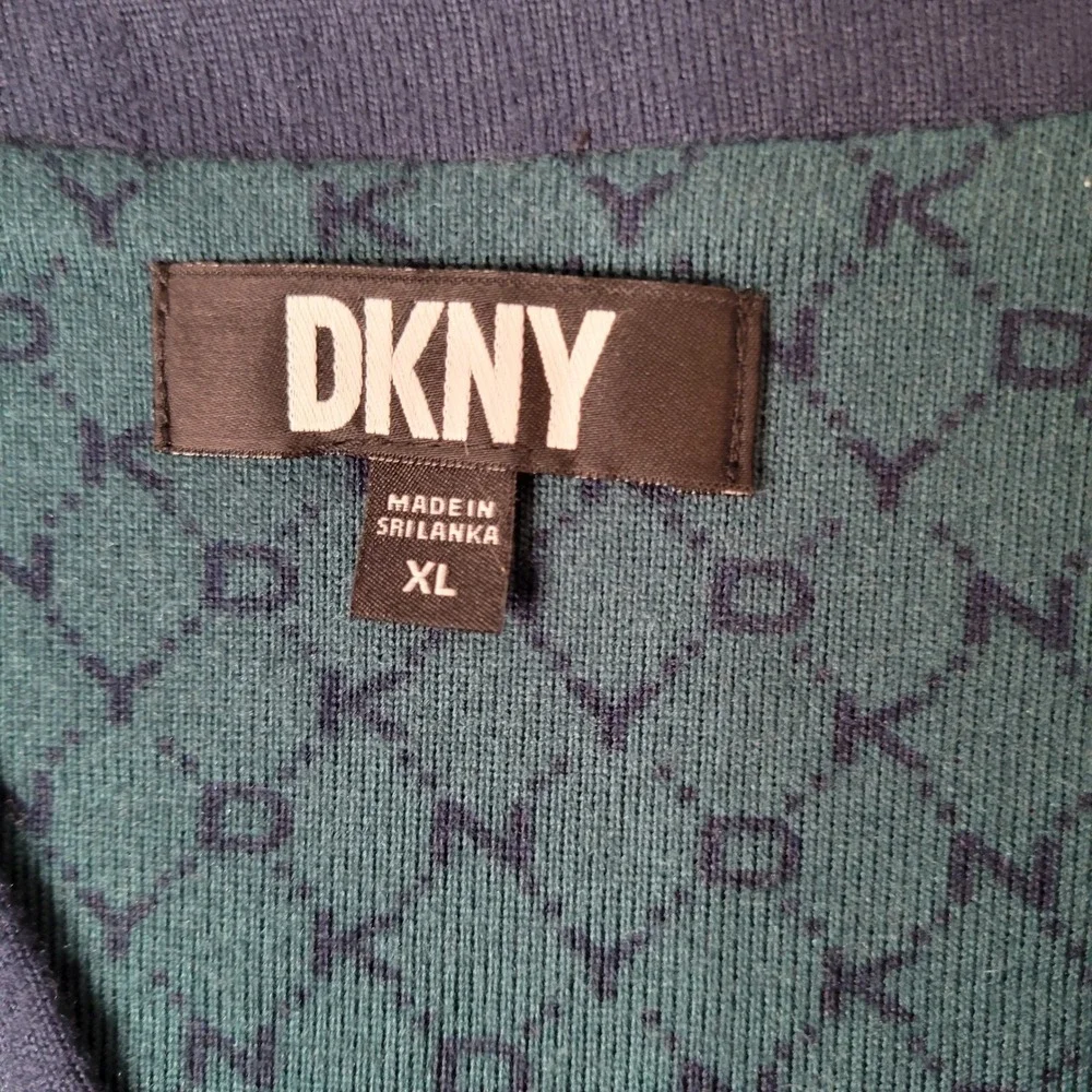 DKNY Womens Teal Logo Print Henley Top and Wide Leg Pajama Set XL New Lounge - Picture 12 of 16